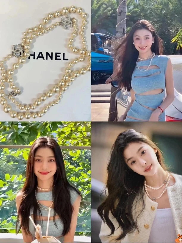 95新 Chanel/香奈儿 Chanel vintage香奈儿中古珍珠项链