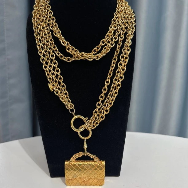 95新 Chanel/香奈儿 Chanel vintage香奈儿中古包包项链