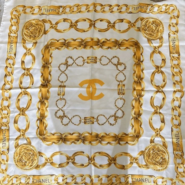 95新 Chanel/香奈儿 Chanel vintage香奈儿中古丝巾