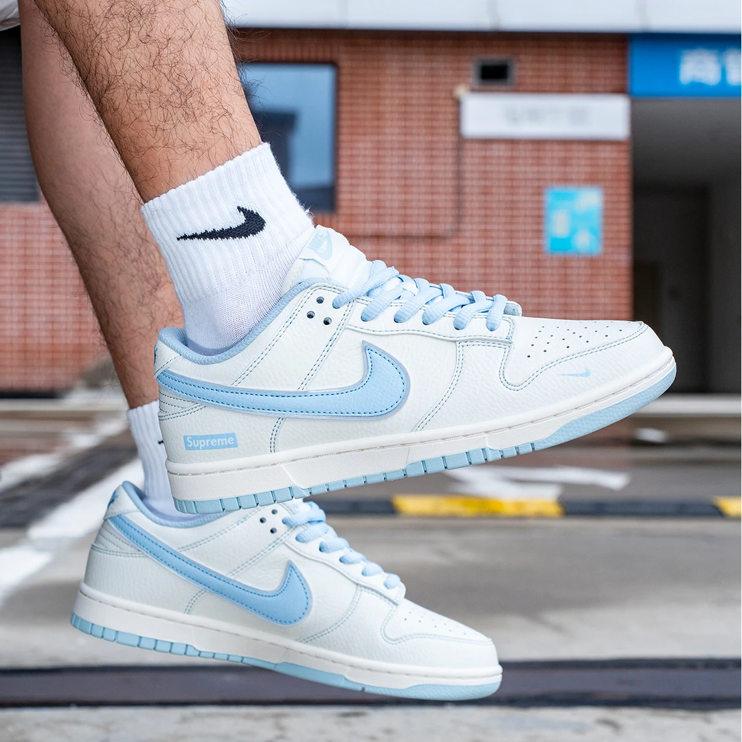 【巨星定制球鞋】Nike Dunk 天蓝高街休闲防滑舒适耐磨百搭男女同款