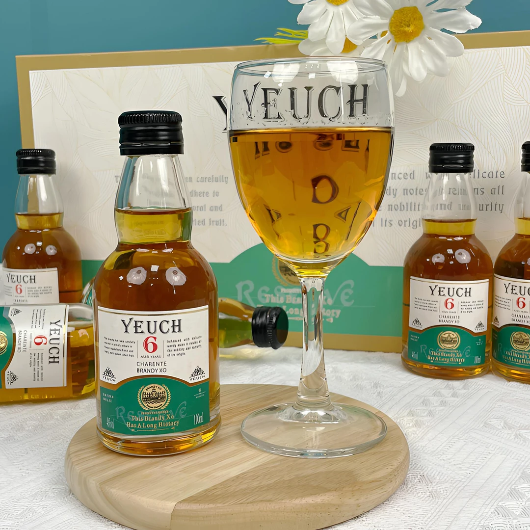 法国进口XO白兰地葡萄蒸馏酒洋酒特调酒鸡尾酒基酒烈酒100ml小瓶