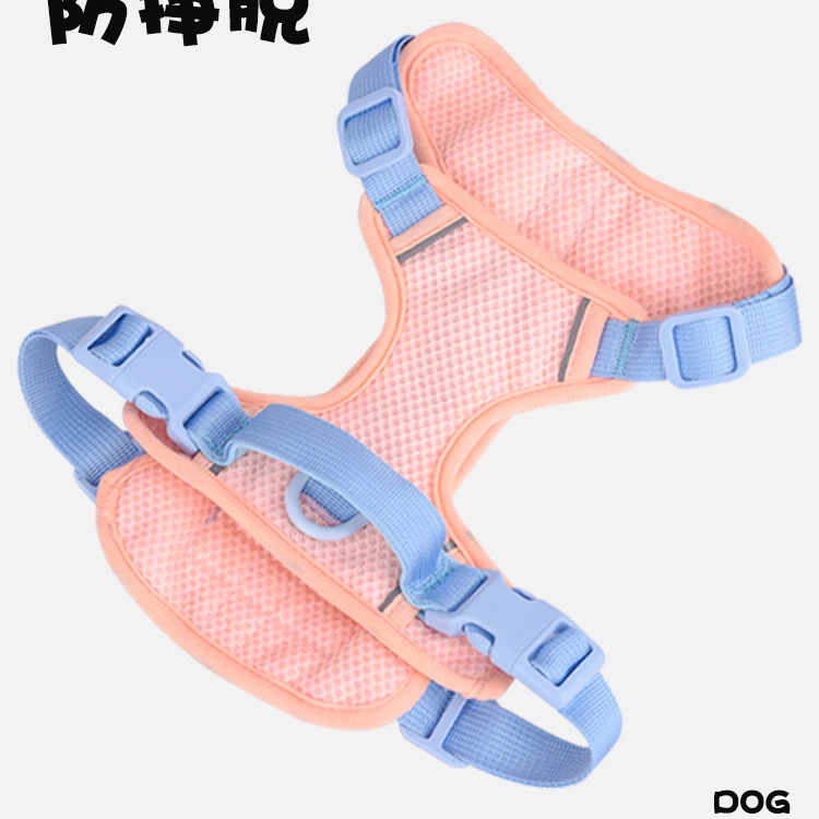 狗狗牵引绳狗链背心式遛狗绳子狗胸背金毛柯基耐用犬外出专用绳子