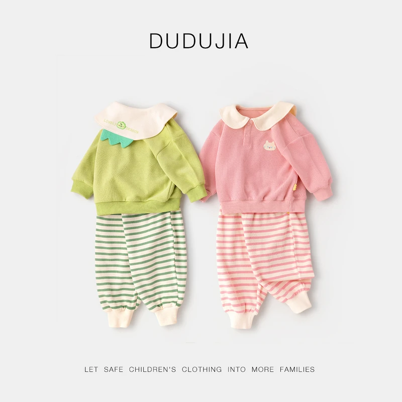 【嘟嘟家】宝宝女童男童可爱立体卡通儿童套装D4CTZ072