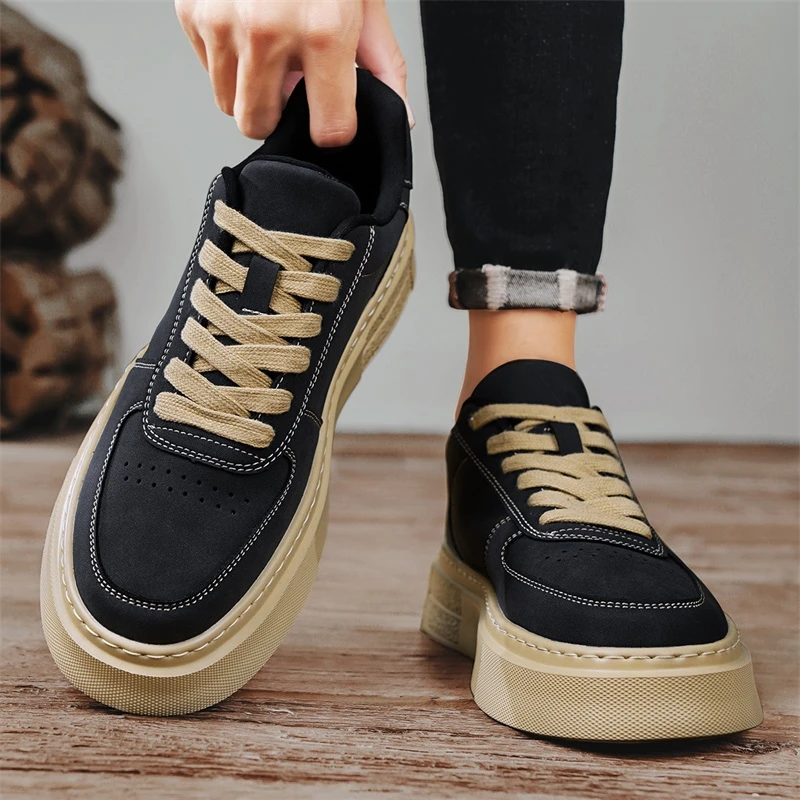 【小扬哥推荐】2023秋冬新款男鞋橡塑底低帮潮流休闲板鞋爆款百搭