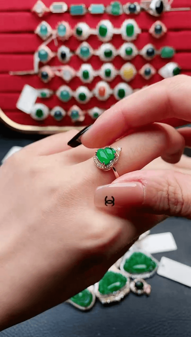 【闪购商品】翡翠手链银S925镶嵌1