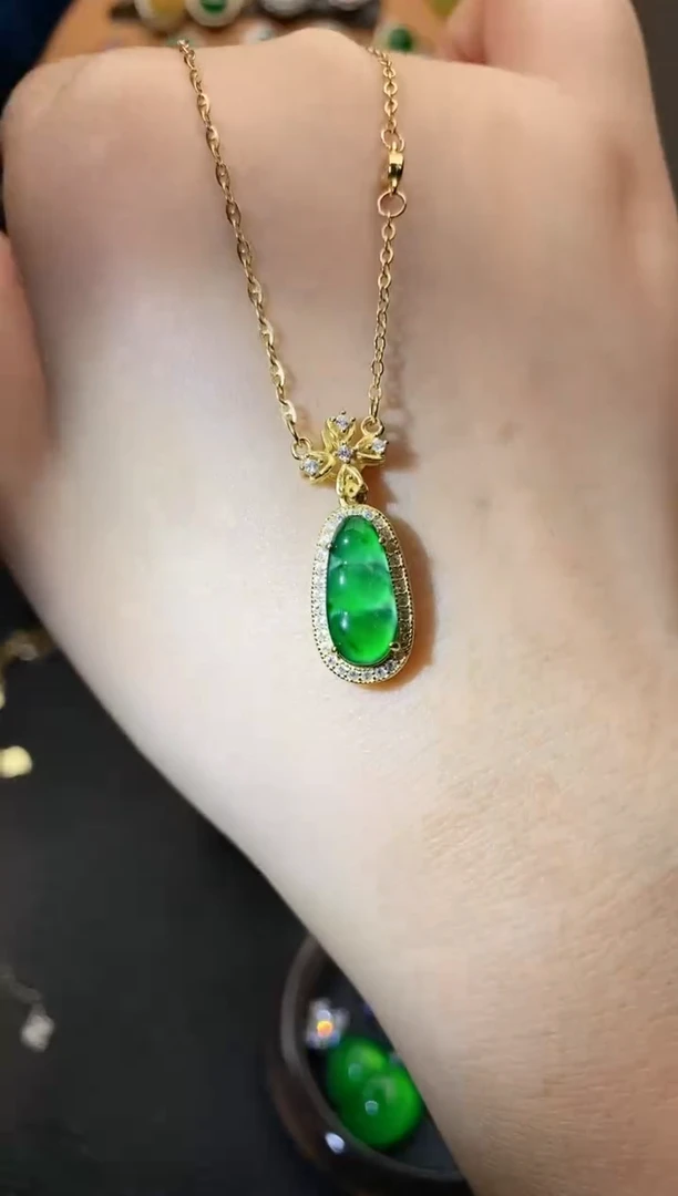 【闪购商品】翡翠手链银S925镶嵌111111111