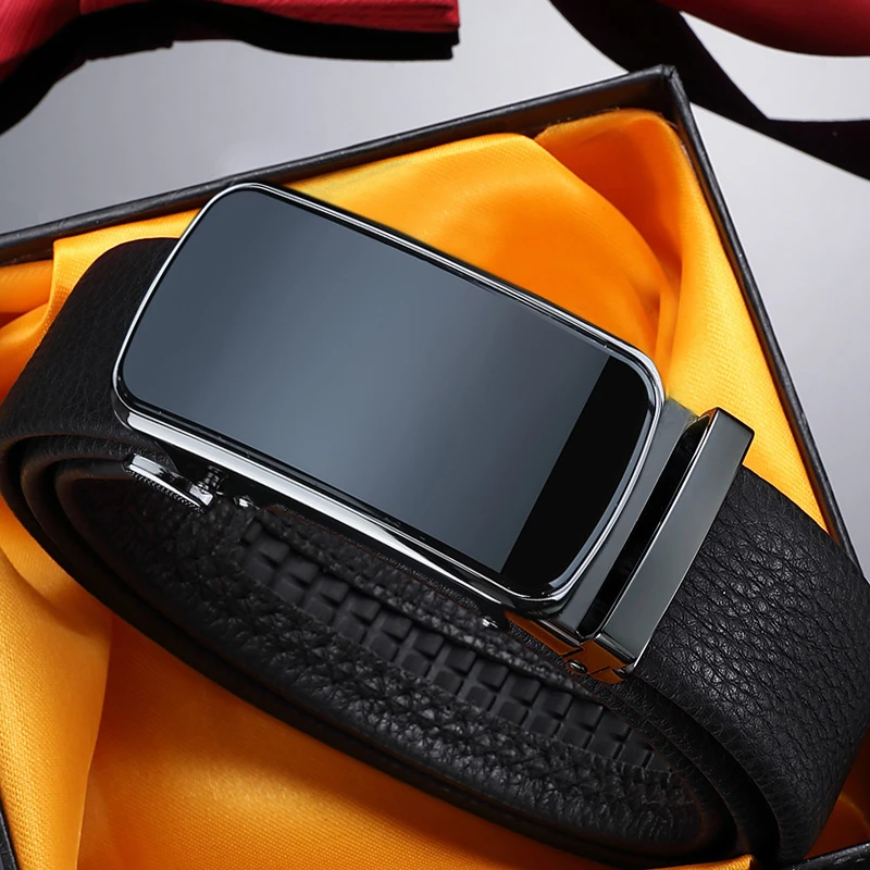 情人节礼物皮带男款真皮自动扣腰带头层牛皮裤带男式裤腰带送爸爸