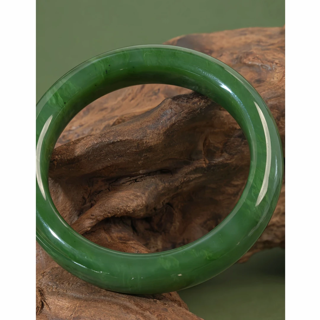 |和和美玉| 菠菜绿 碧玉手镯 天然和田玉 老料 多样性发货 发其一