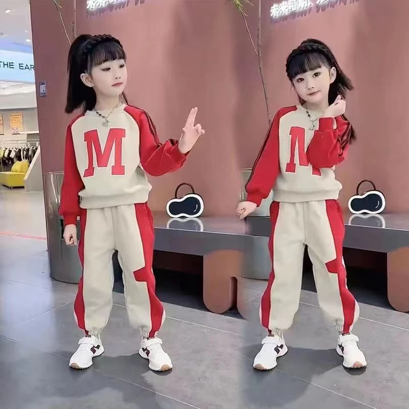 儿童卫衣童装春秋运动网红洋气时尚长袖女童春季中大童秋季秋款