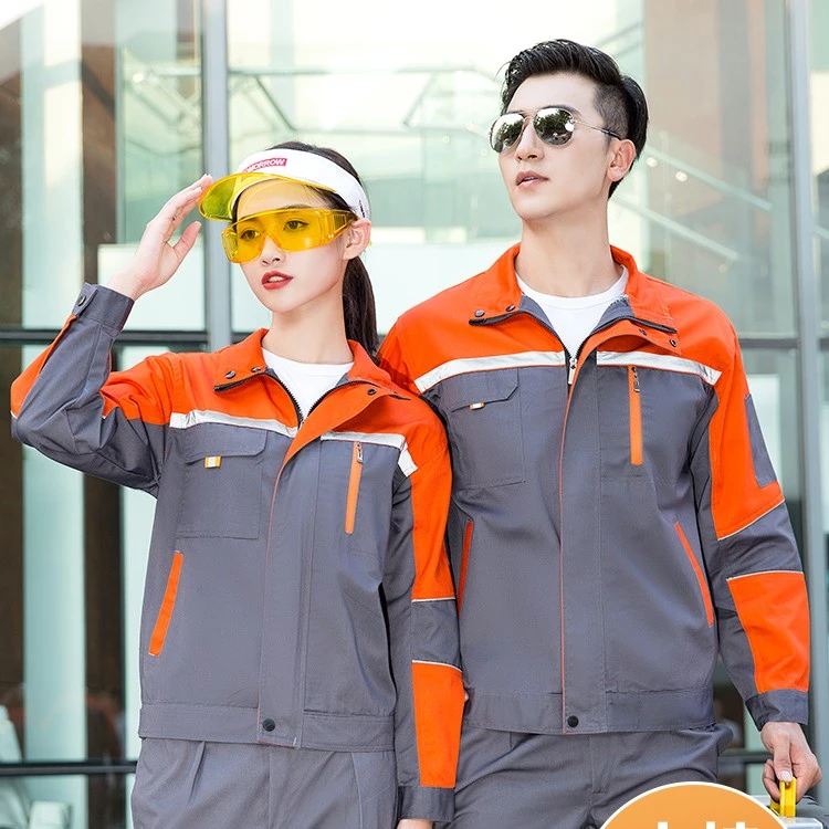 工作服套装男女士厂服汽修工地耐磨春秋季工装长袖上衣定制劳保服
