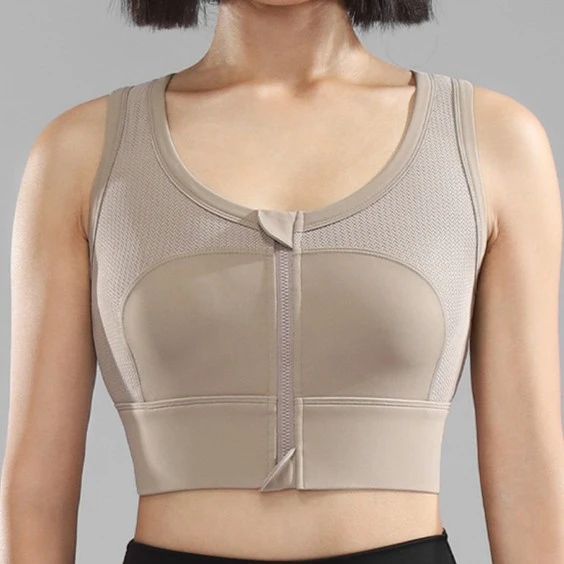 高度防震运动内衣女瑜伽服健身加长版背心收副乳跑步文胸无钢圈