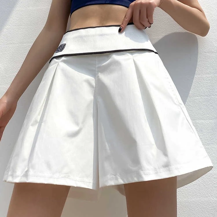 运动速干裙裤假两件防走光短裤瑜伽健身跑步裤子