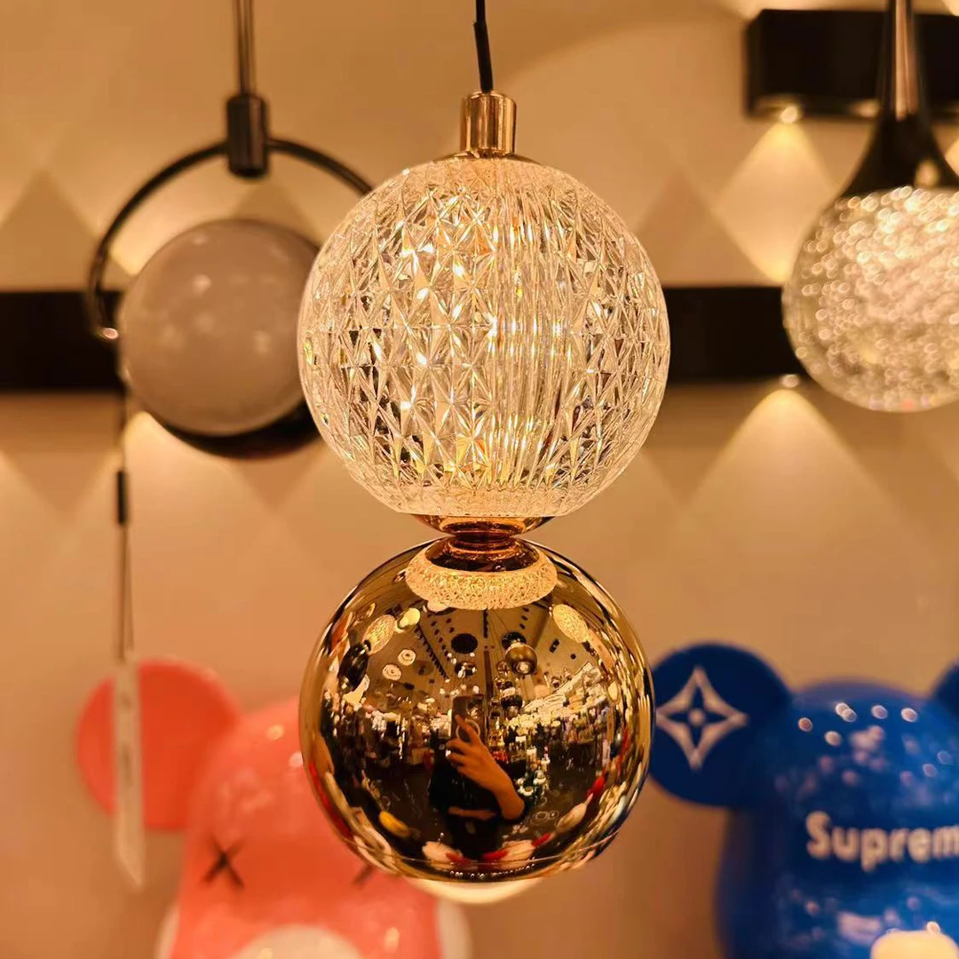 【丫丫美家】升级款轻奢风床头单头小吊灯