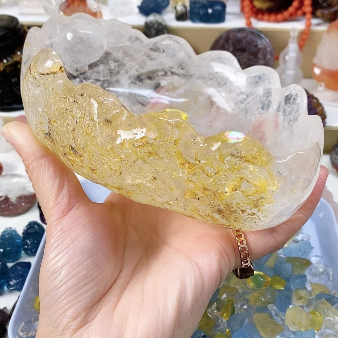 水晶珠宝半成品未镶嵌?****?摆件