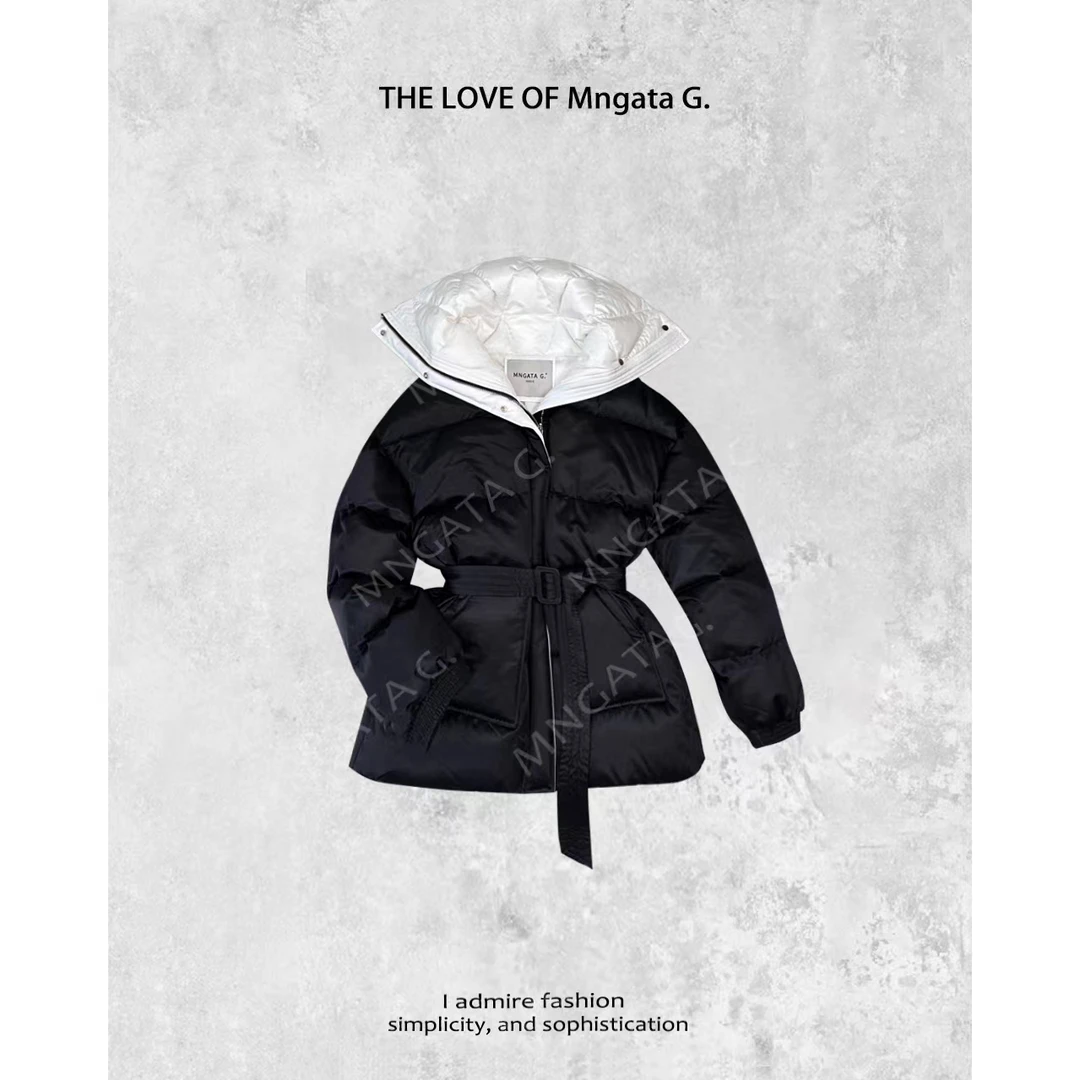 MNGATA G.宫小妍 【翻领鹅绒】秋冬保暖复古设计鹅绒外套23110111