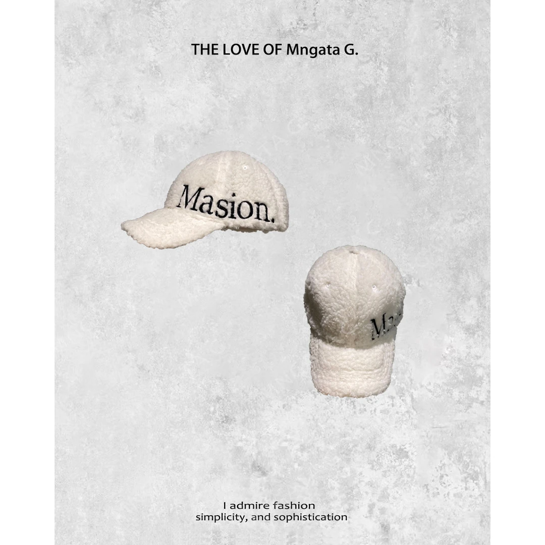 MNGATA G.宫小妍  【白棒球】字母鸭舌时尚百搭ins棒球帽23110513