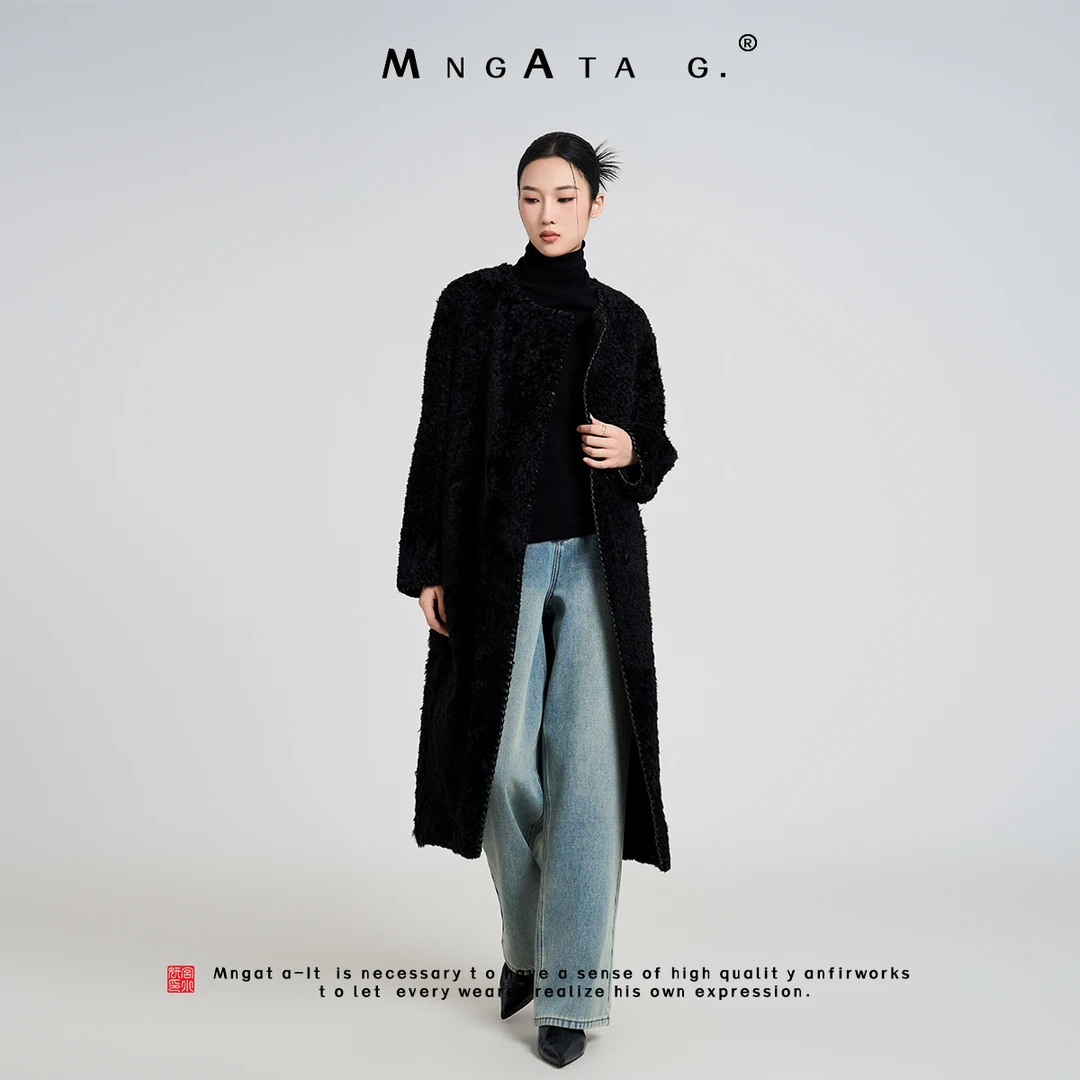 MNGATA G.宫小妍【曼奢拉贡·夜的篇章】羊皮毛一体秋冬外套X280512