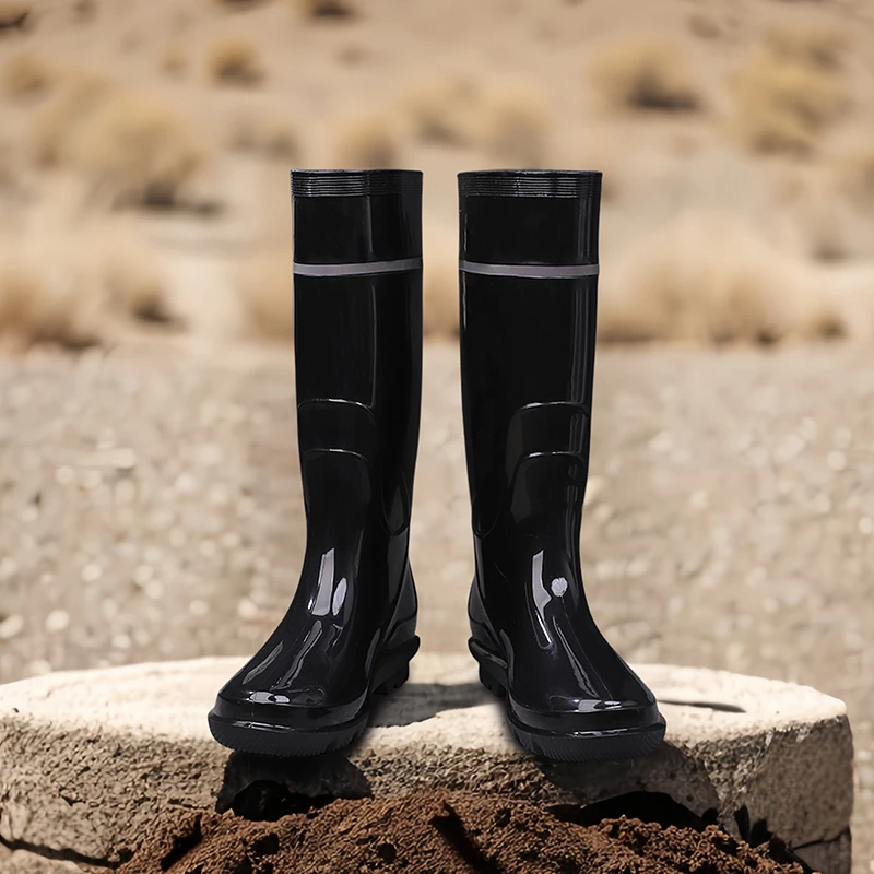 高筒男款雨鞋男士加厚耐磨长筒雨鞋劳保工作钓鱼胶鞋防滑水工地鞋