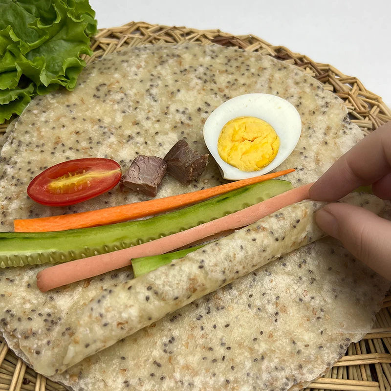 【金面杖】粗粮奇亚籽卷饼开学轻油早餐鸡蛋灌饼方便速食手抓饼