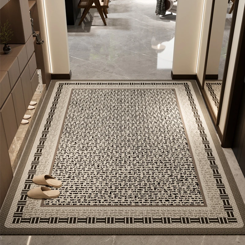 高档入户门地垫门口法式轻奢防滑垫子玄关新中式家用客厅进门地毯