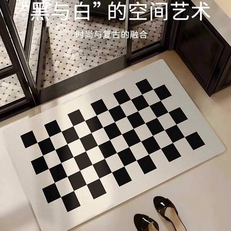 卫生间地垫吸水浴室门口防滑地毯脚垫速干浴缸垫子新款硅藻泥加厚