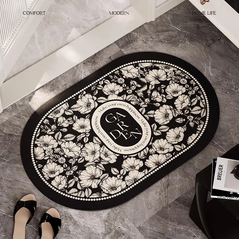 垫子轻奢浴室吸水地垫硅藻泥卫浴速干厕所门口防滑脚垫