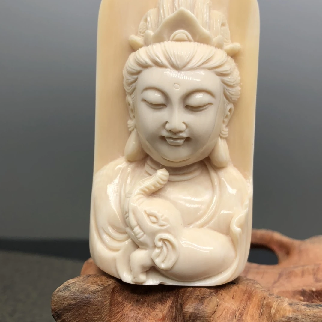 猛犸牙，41 精工普贤菩萨，尺寸51-29-15克重24