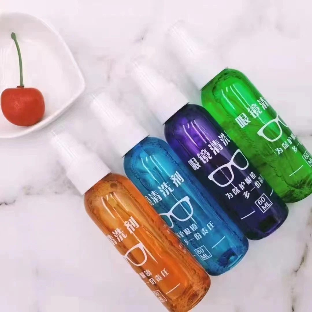 彩瓶60ML 眼镜镜片清洁液 眼镜清洗液 眼镜清洗剂 镜片清洗液