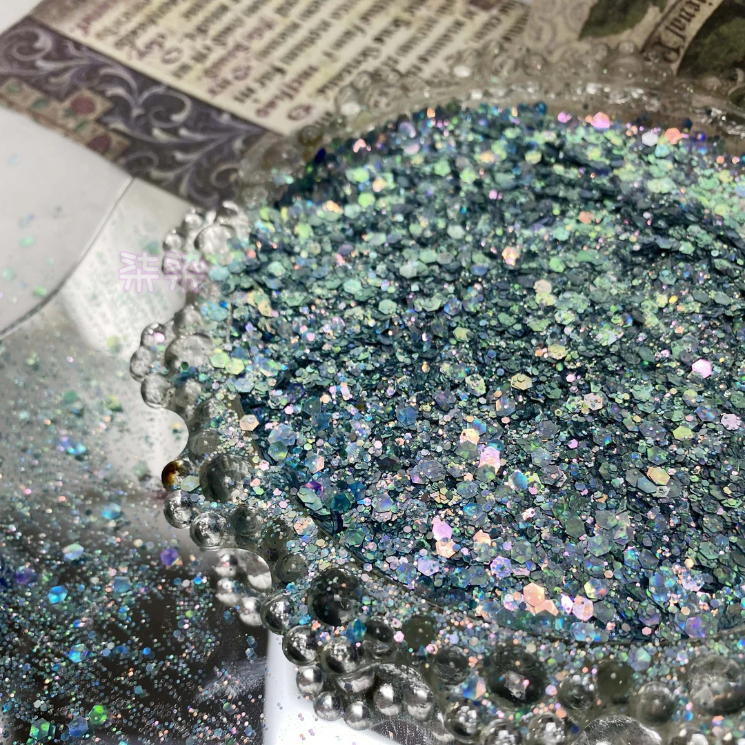 清清清 超薄美甲亮片超闪爆闪流麻DIY手工闪粉亮片美甲饰品