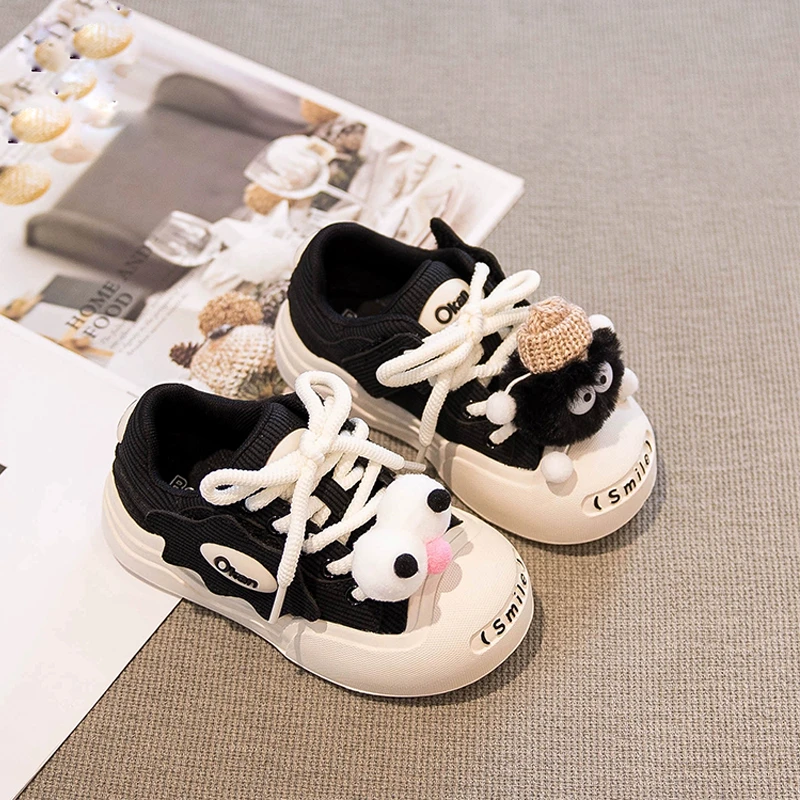女童鞋运动鞋2024夏季新款帆布鞋小丑鞋儿童鞋子透气板鞋可爱潮牌