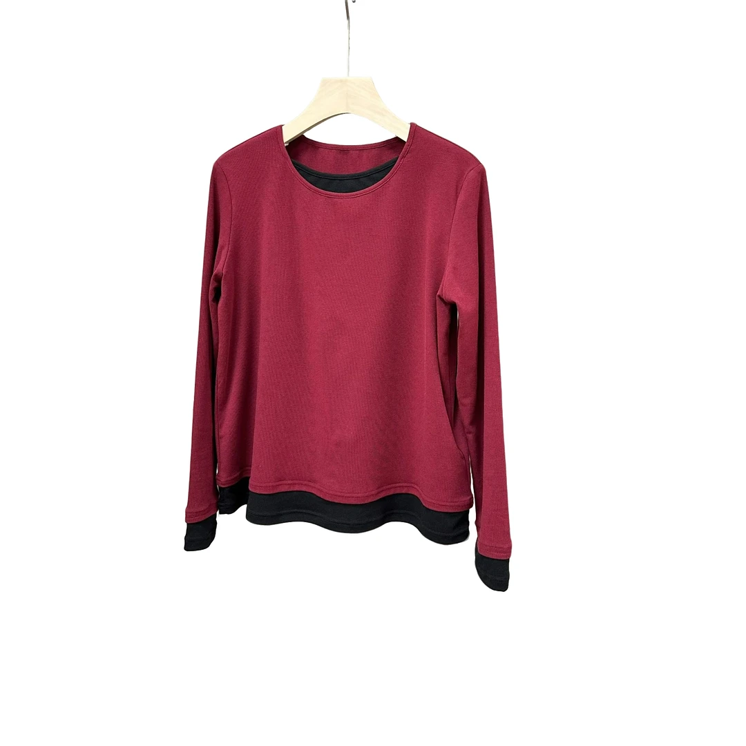 2-6925春秋款女装弹力上衣