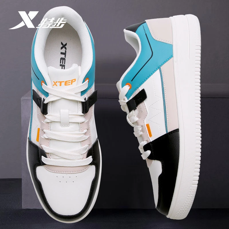 特步男鞋低帮板鞋男2025男款休闲鞋子男夏季官网正品男士运动鞋男