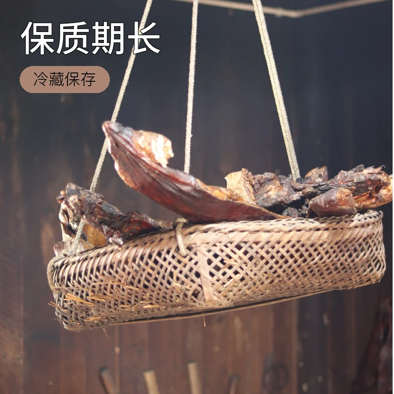 直播现选湖南农家腊肉现称现卖