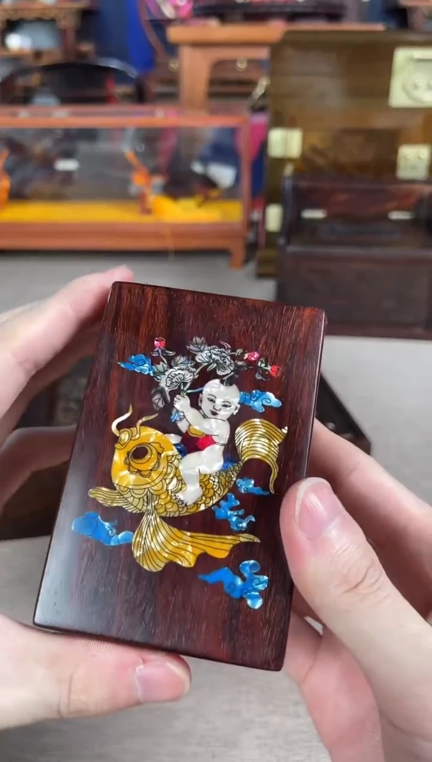 【闪购商品】紫檀木类家具【****】小叶紫檀烟盒@@exx1311