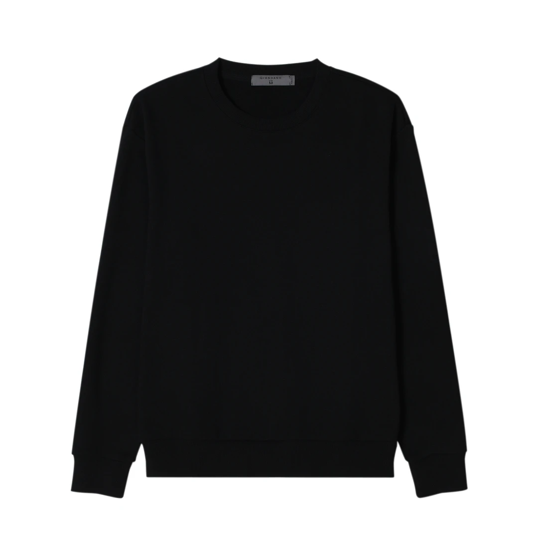 Giordano/佐丹奴男士秋冬休闲舒适圆领套头上衣 01022681
