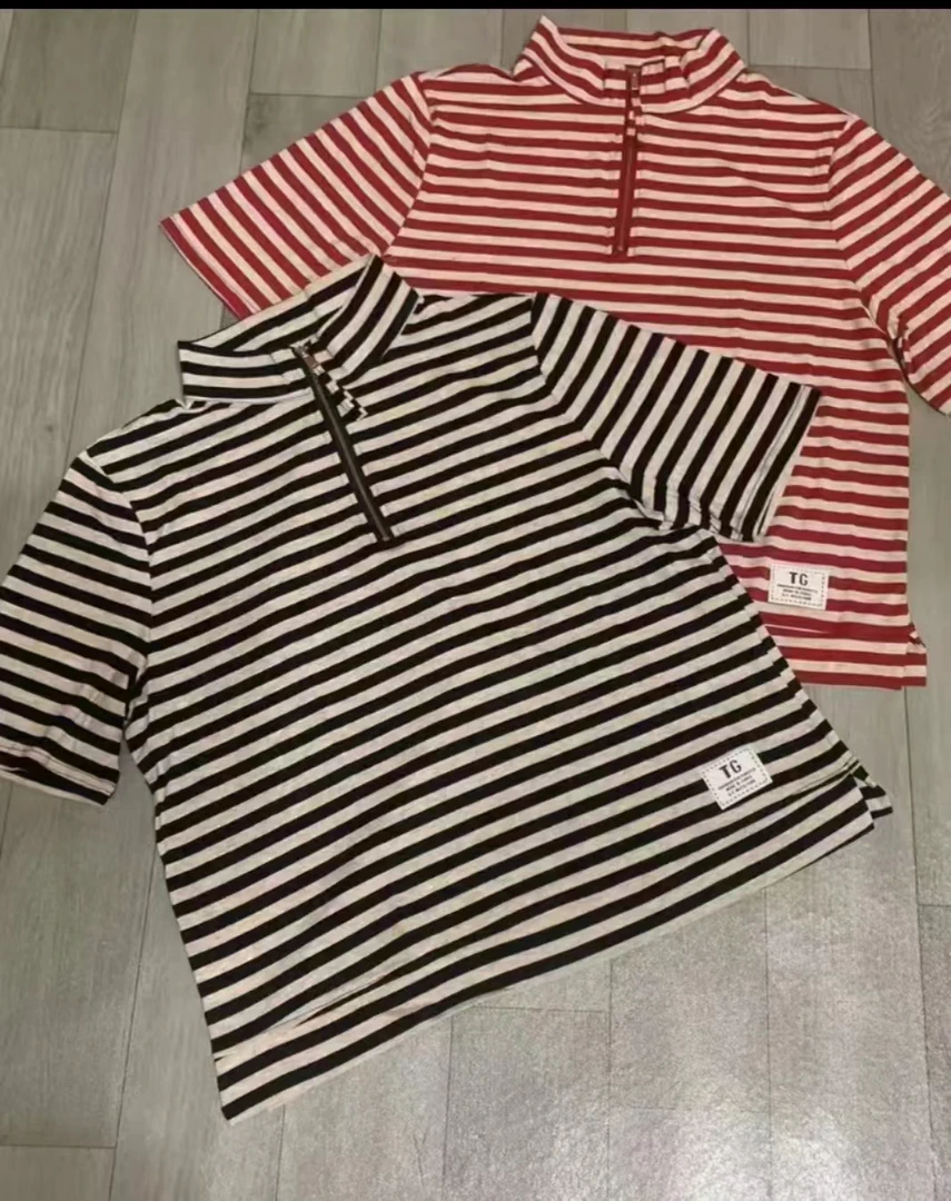 [集合链接]听主播口令拍，大码条纹立领短袖