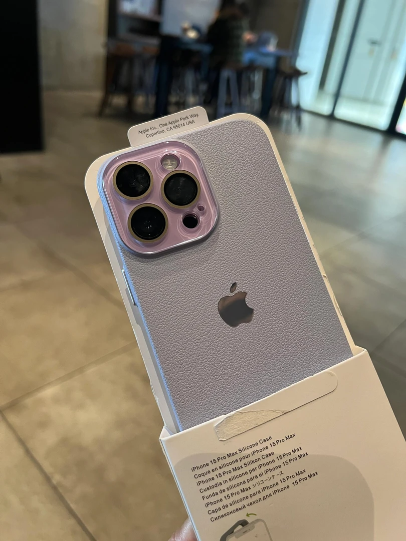 香芋紫荔枝皮纹适用苹果14promax手机壳iPhone15全包13简约12套