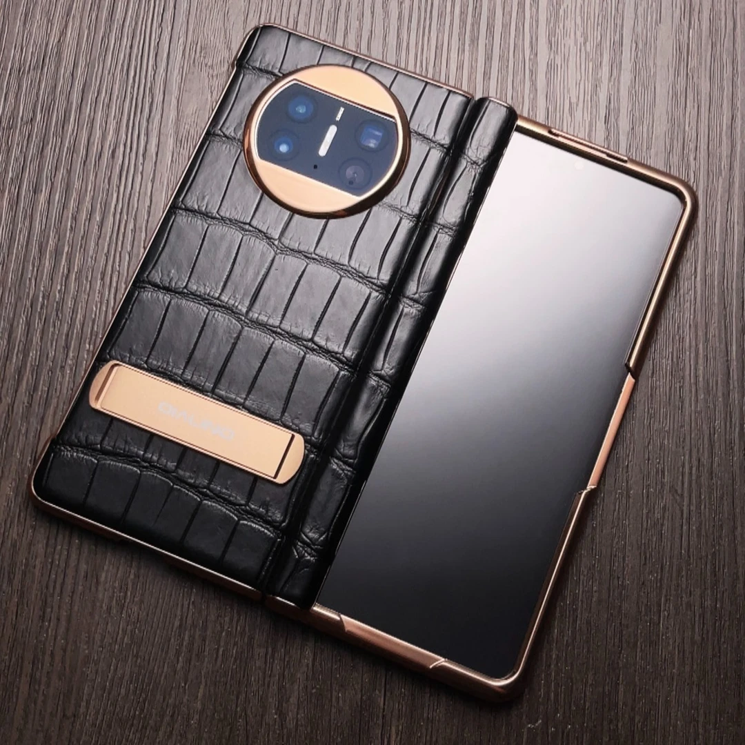 【鳄鱼皮】适用于华为matex3手机壳折叠屏新款真皮保护支架超薄皮套