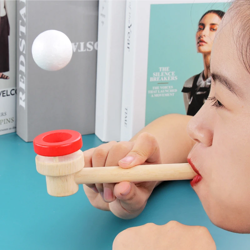 悬浮球感统训练器吹气游戏锻炼儿童肺活量口腔肌肉气息练习器玩具