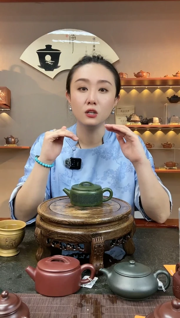 【闪购商品】紫砂茶壶实力派翡翠绿泥云想衣裳花想容大口汉瓦