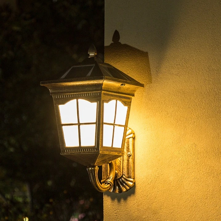 太阳能壁灯家用户外太阳能灯室外露台灯墙壁灯花园别墅防水庭院灯