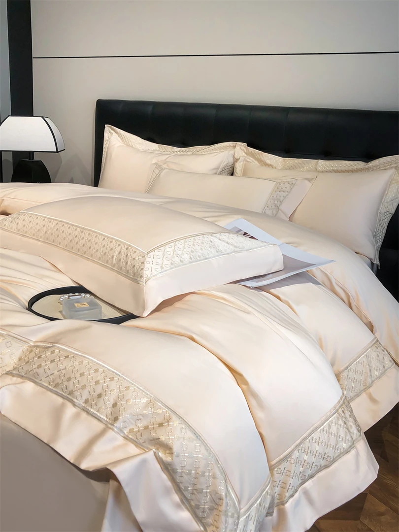 SL 0289 新款绣花款轻奢四件套 丽迪雅-浅香槟