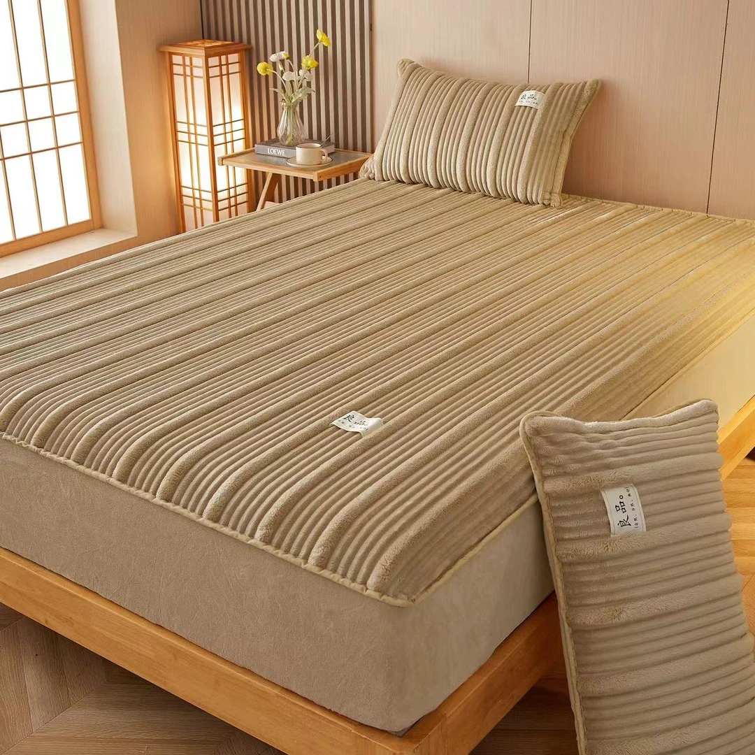 CH 6803 新款高克重仿兔毛床笠 卡其色