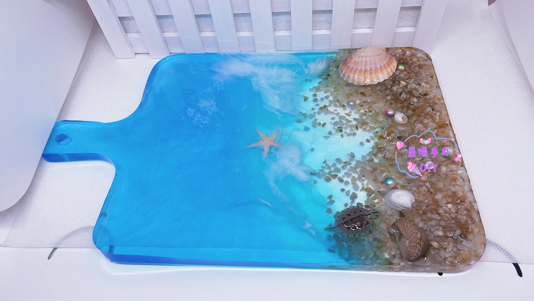 水晶托盘，水晶滴胶亮晶晶小众轻奢ins风高端饰品（晨曦制作）