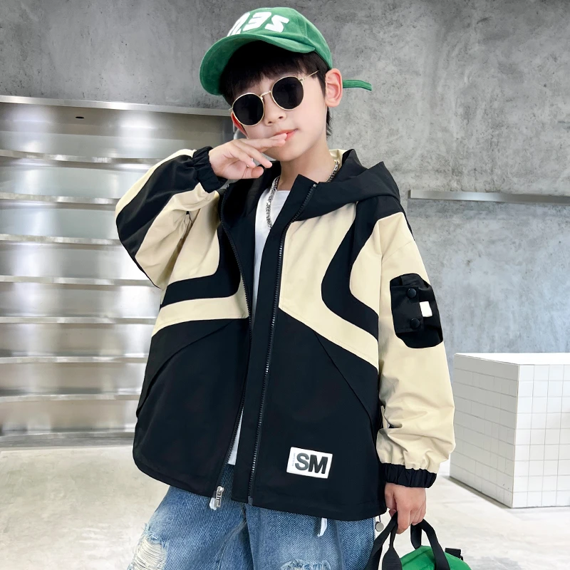 男童春装连帽外套2023新款儿童春秋季【QHZ】A3154