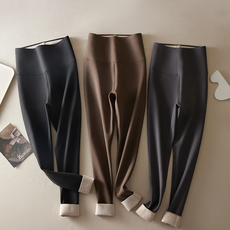 GAGAZHANG【发热打底裤】秋冬内里加厚保暖显瘦收腹打底裤 2410K01