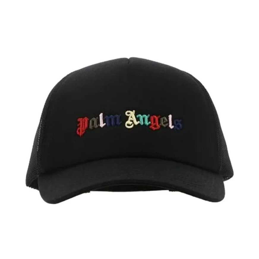 全新未使用 Palm Angels 21SS 春夏 彩色字母LOGO 炫彩 棒球帽黑