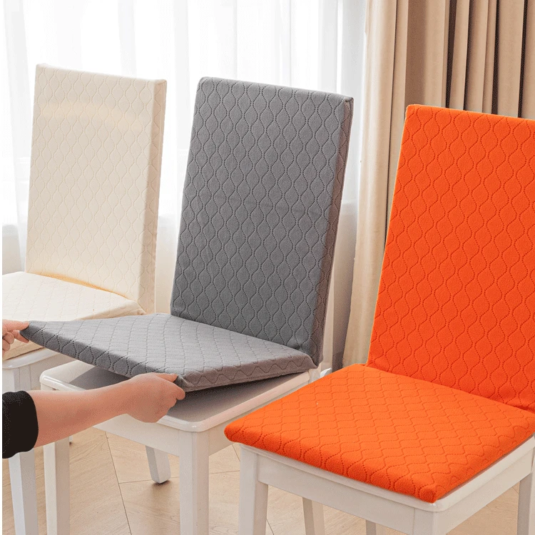 加厚椅子套罩坐垫靠背一体套椅垫家用连体现代靠背简约凳子套罩