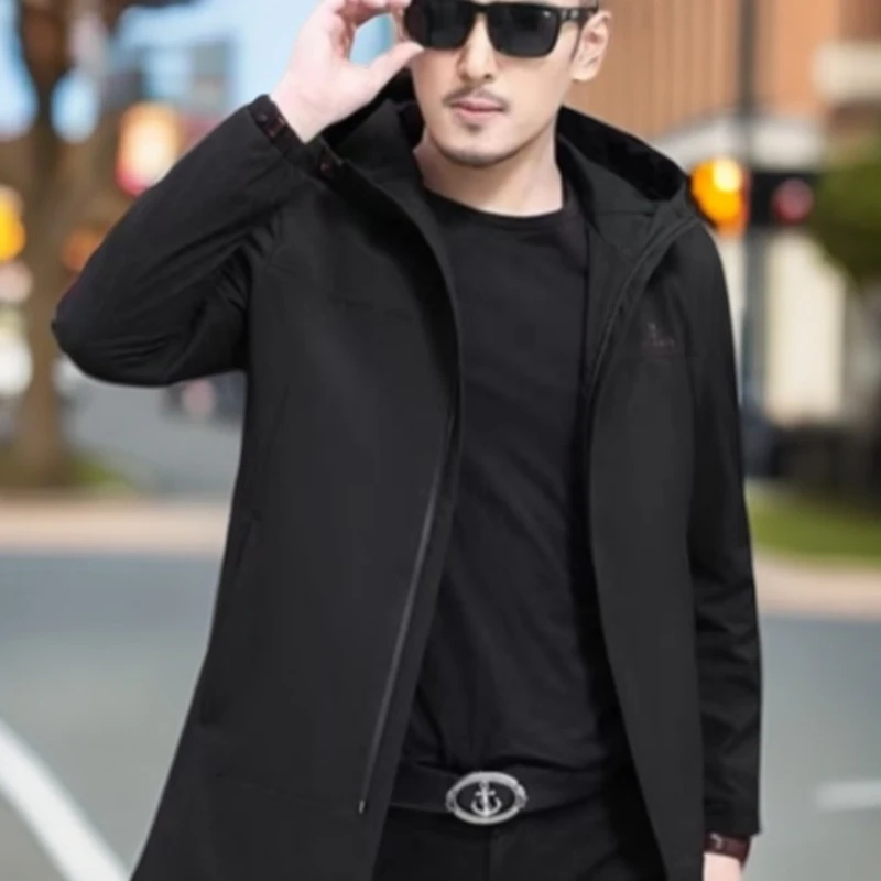 9922男款皮草獭兔毛内胆冬季派克服