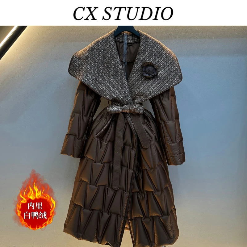 编码51 经典收腰轻奢时尚冬季羽绒服（定制女装）TG467